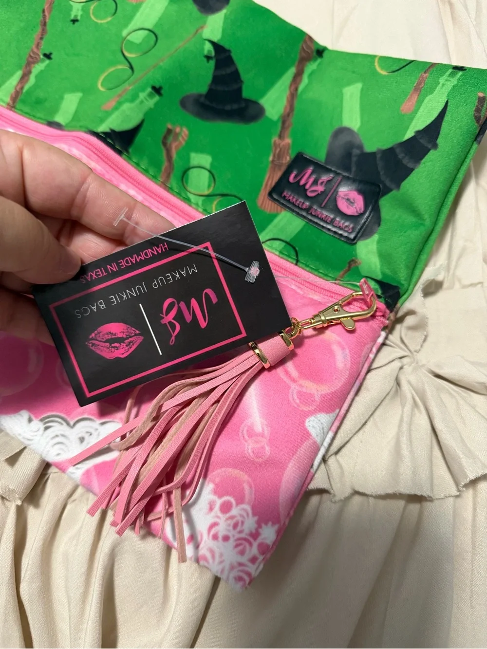 Makeup junkie wicked cosmetic bag NWT